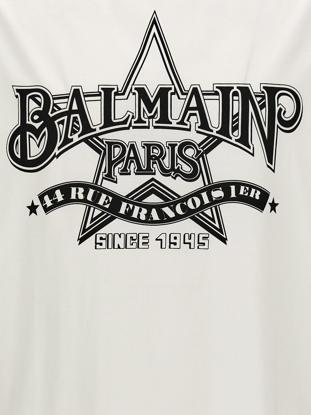 Balmain Star T-Shirt White/Black