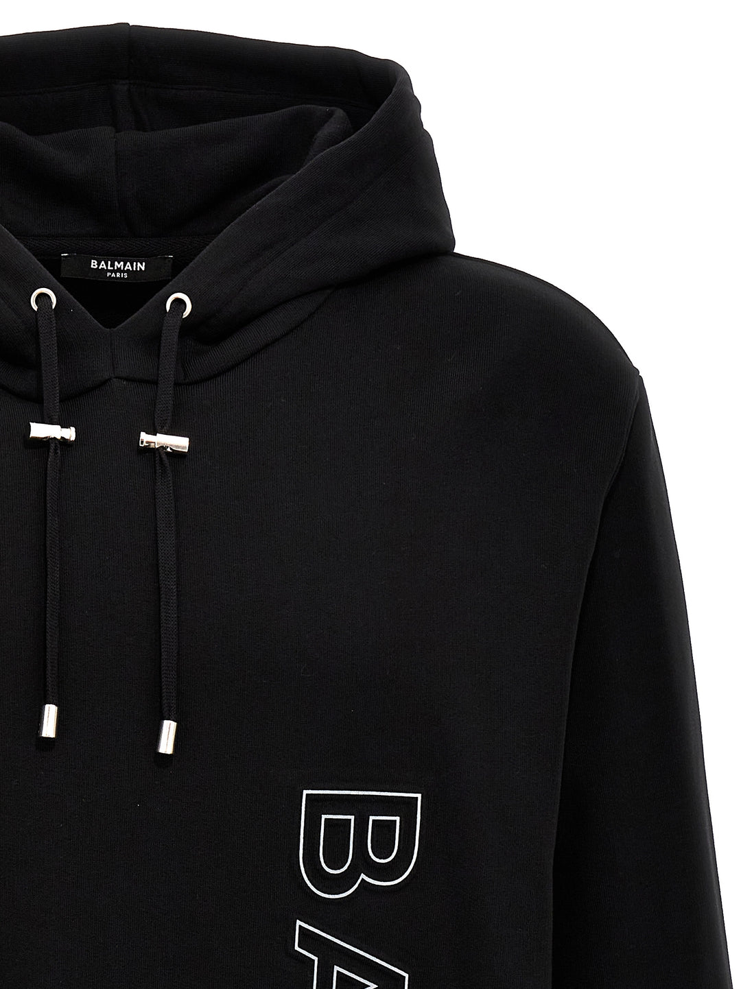 Reflective Logo Hoodie Sweatshirt Black