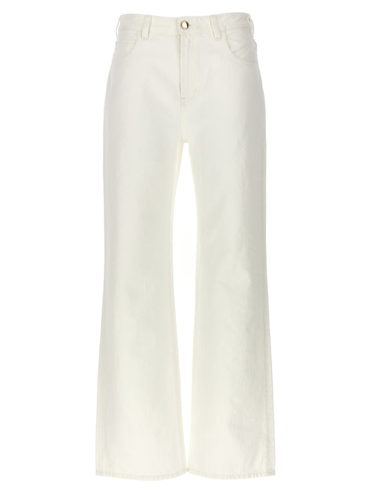 Flare Leg Jeans White