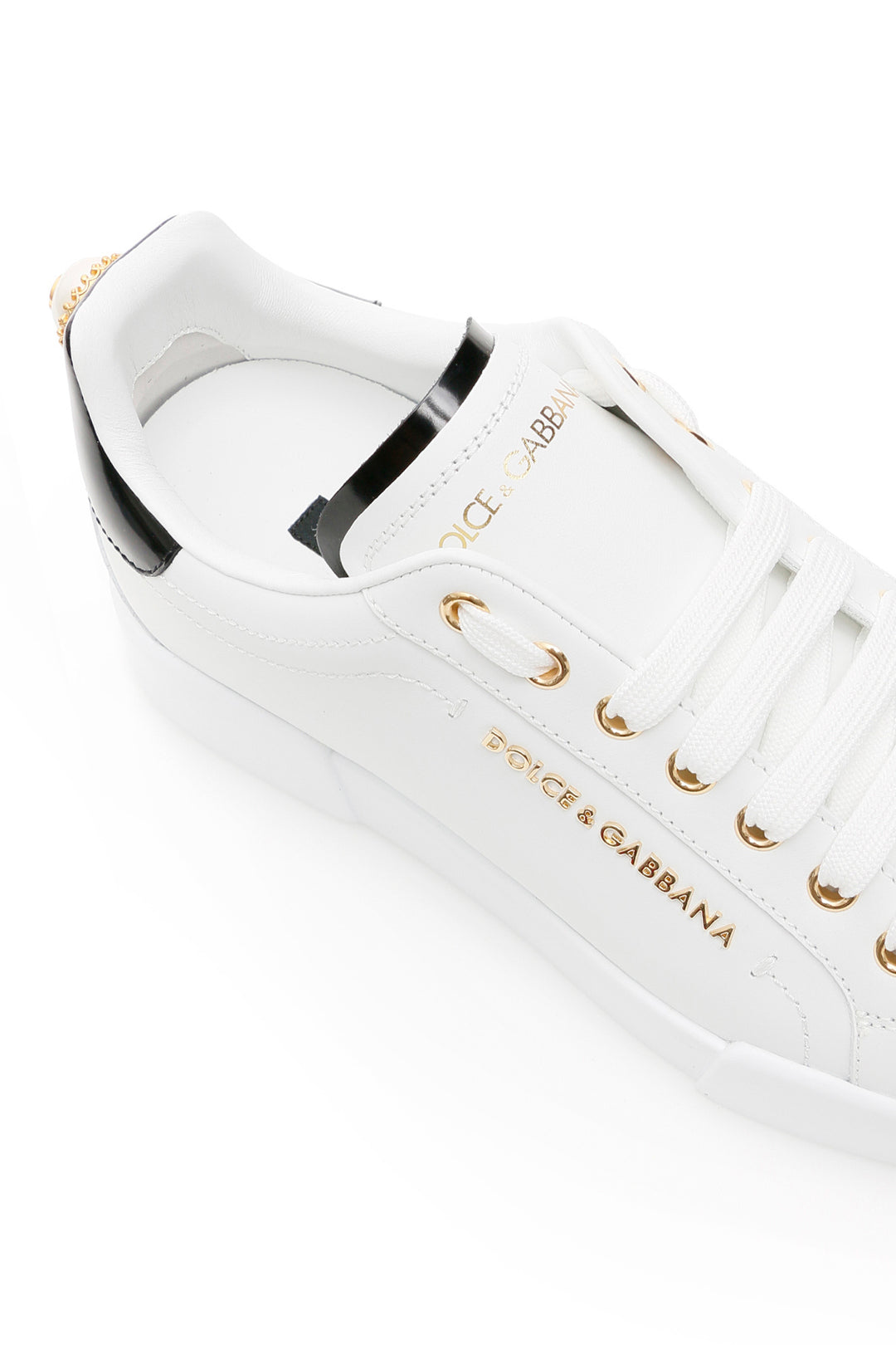 Portofino Sneakers With Pearl - Dolce & Gabbana - Women