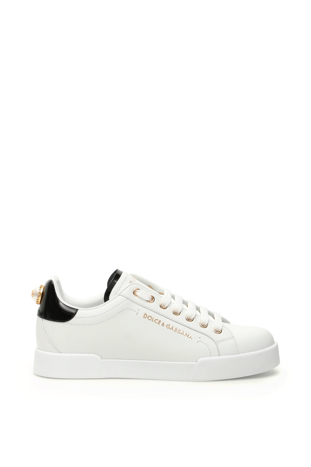 Portofino Sneakers With Pearl - Dolce & Gabbana - Women