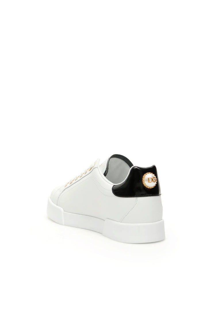 Portofino Sneakers With Pearl - Dolce & Gabbana - Women