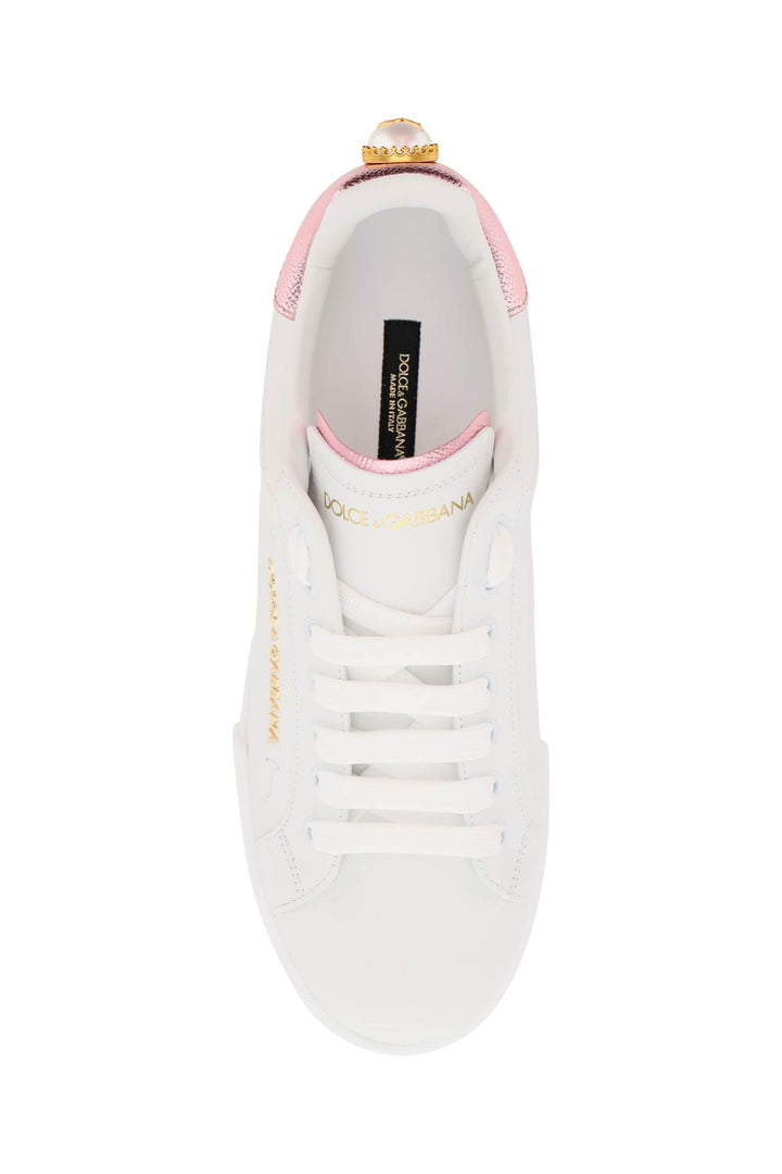 Portofino Sneakers With Pearl - Dolce & Gabbana - Women