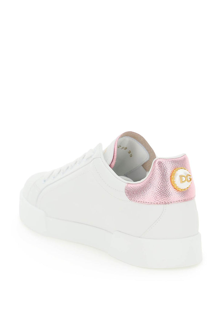 Portofino Sneakers With Pearl - Dolce & Gabbana - Women