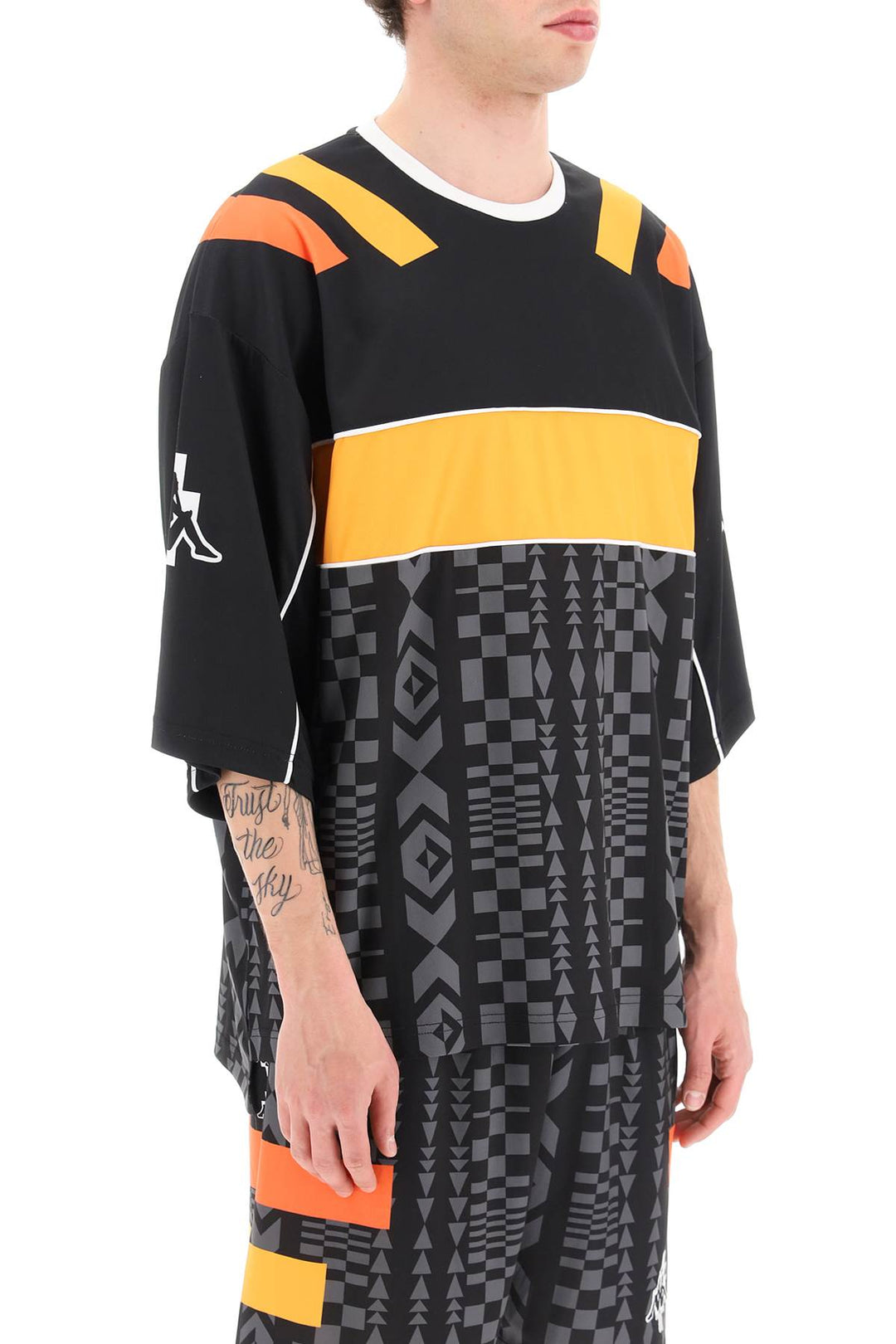 Aop Folk Kappa Soccer T Shirt - Marcelo Burlon - Men