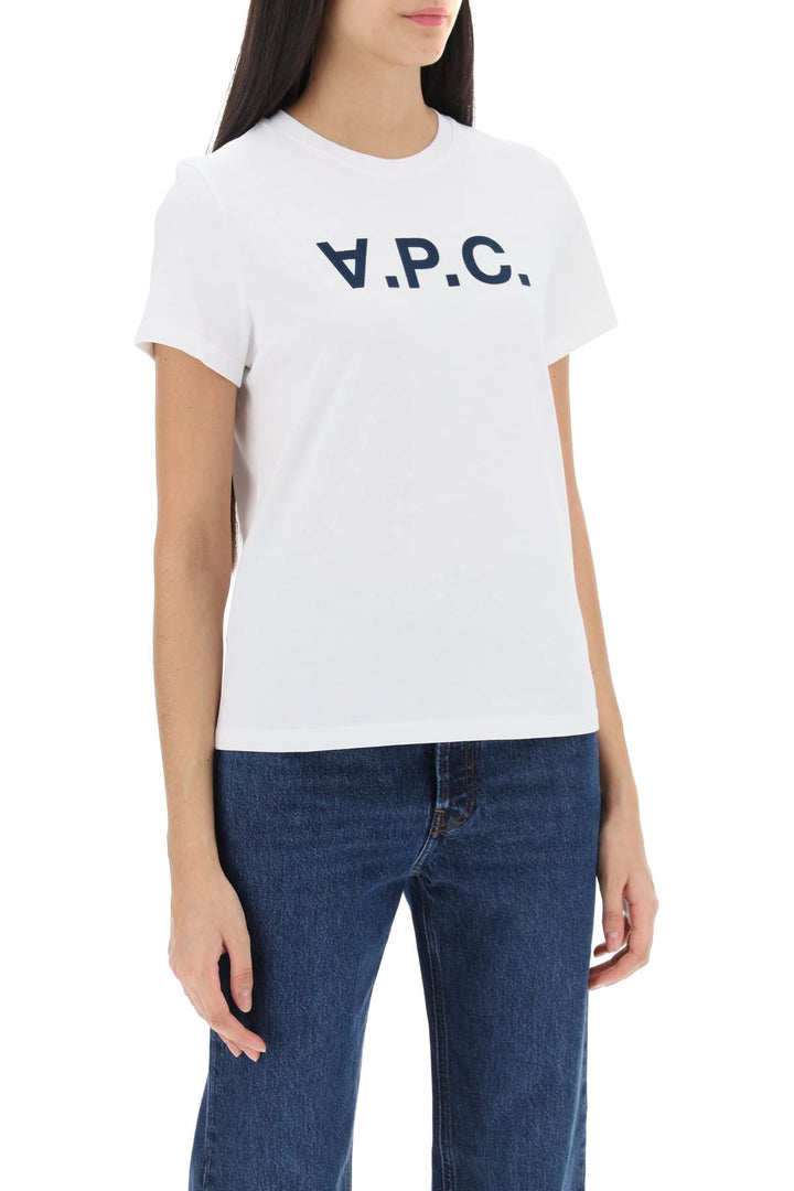 Flocked Logo T Shirt - A.P.C. - Women