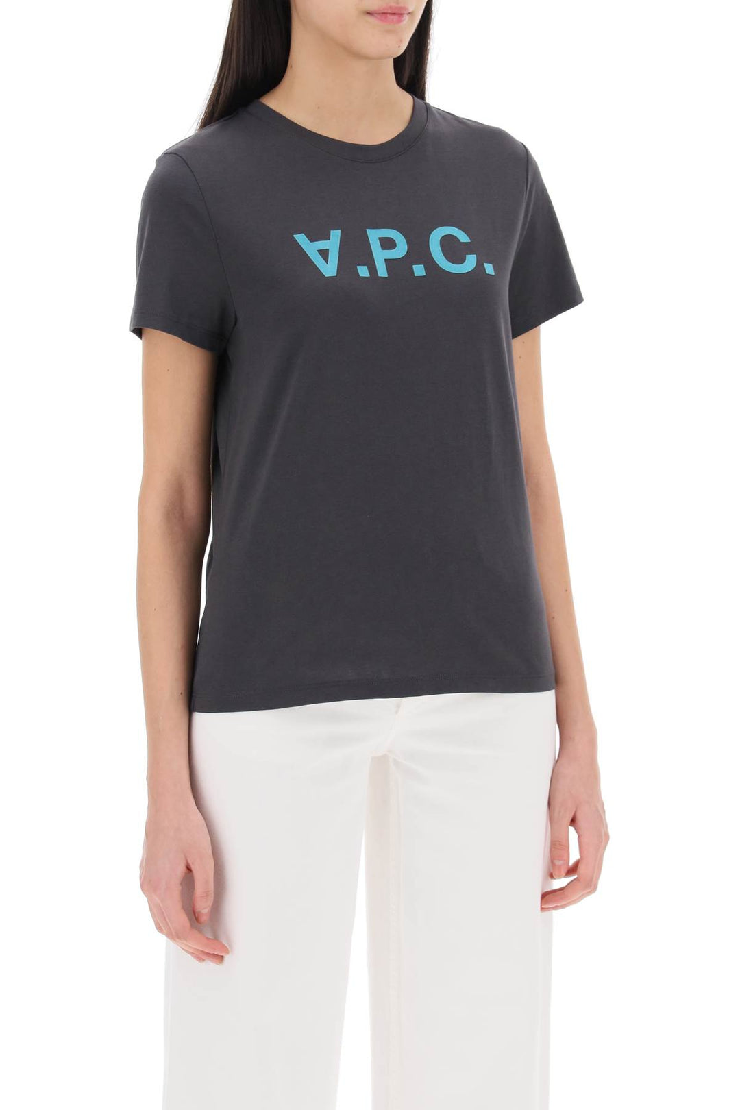 T Shirt With Flocked Vpc Logo - A.P.C. - Women