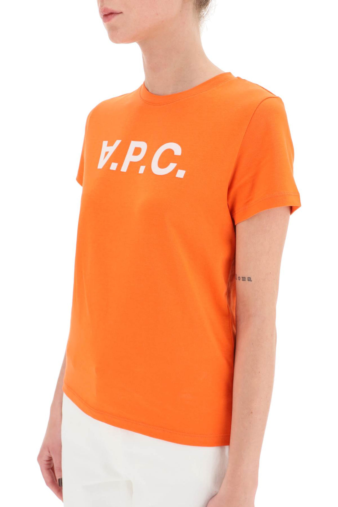 T Shirt With Flocked Vpc Logo - A.P.C. - Women