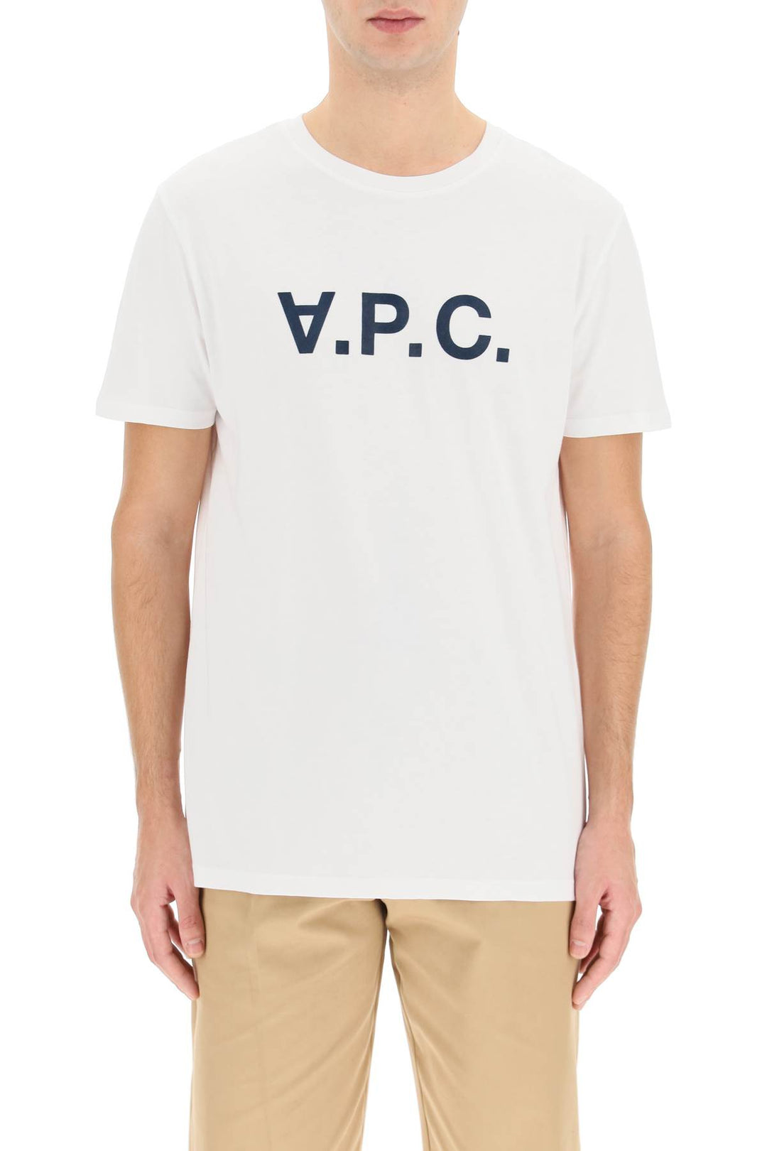 Flocked V.P.C. Logo T Shirt - A.P.C. - Men