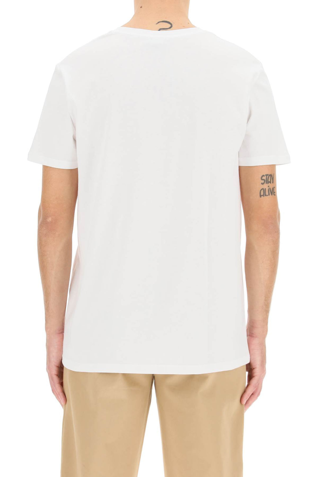 Flocked V.P.C. Logo T Shirt - A.P.C. - Men