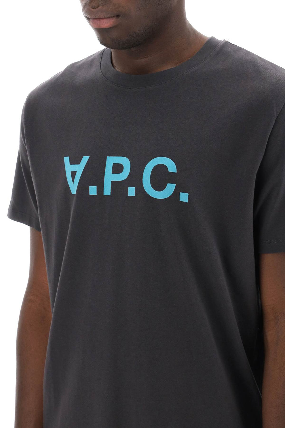 Flocked Vpc Logo T Shirt - A.P.C. - Men