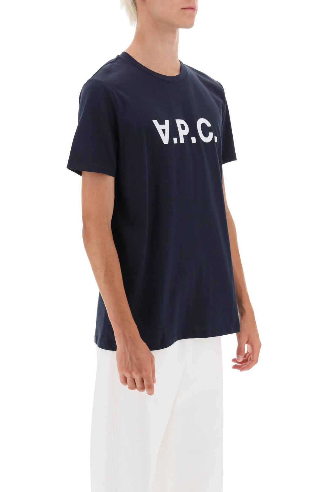 Flocked Vpc Logo T Shirt - A.P.C. - Men