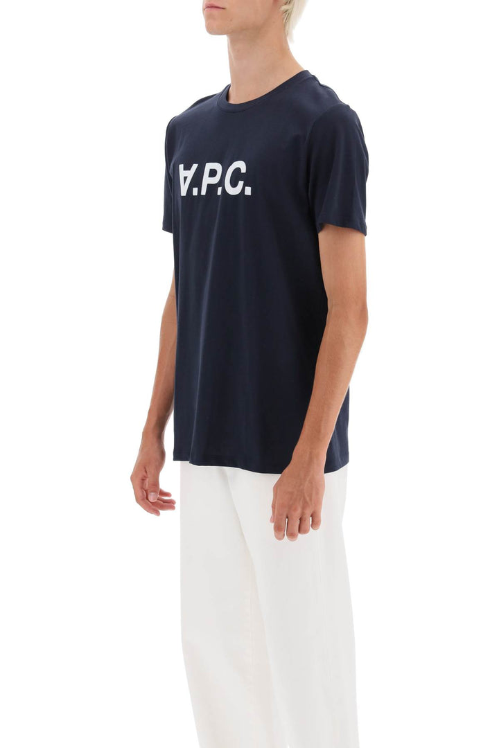 Flocked Vpc Logo T Shirt - A.P.C. - Men