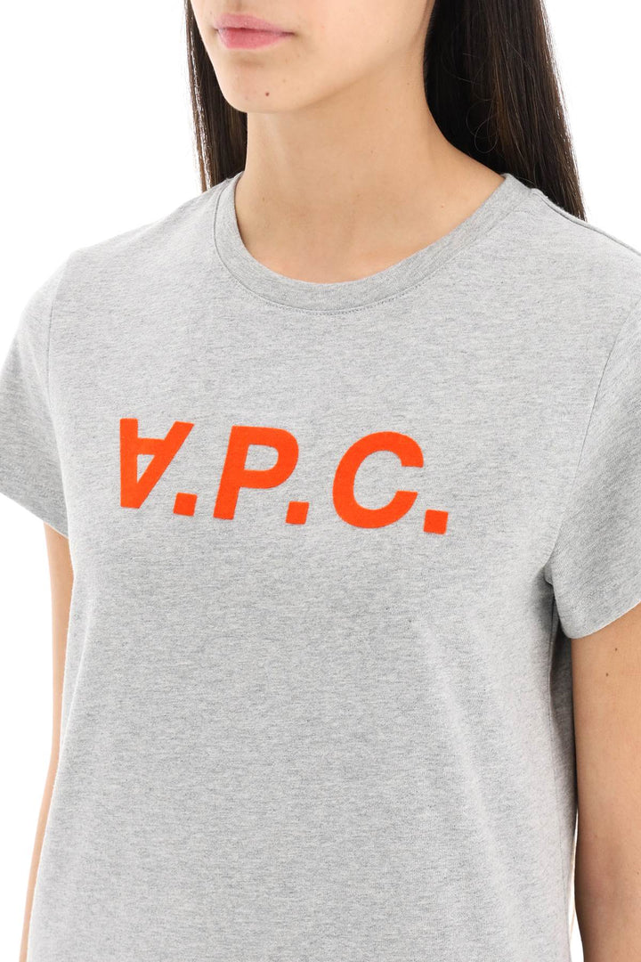 Flocked Logo T Shirt - A.P.C. - Women