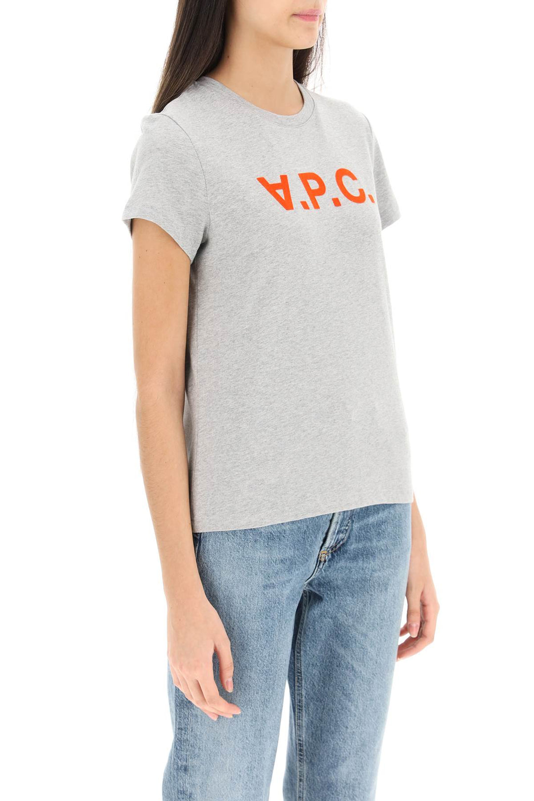 Flocked Logo T Shirt - A.P.C. - Women