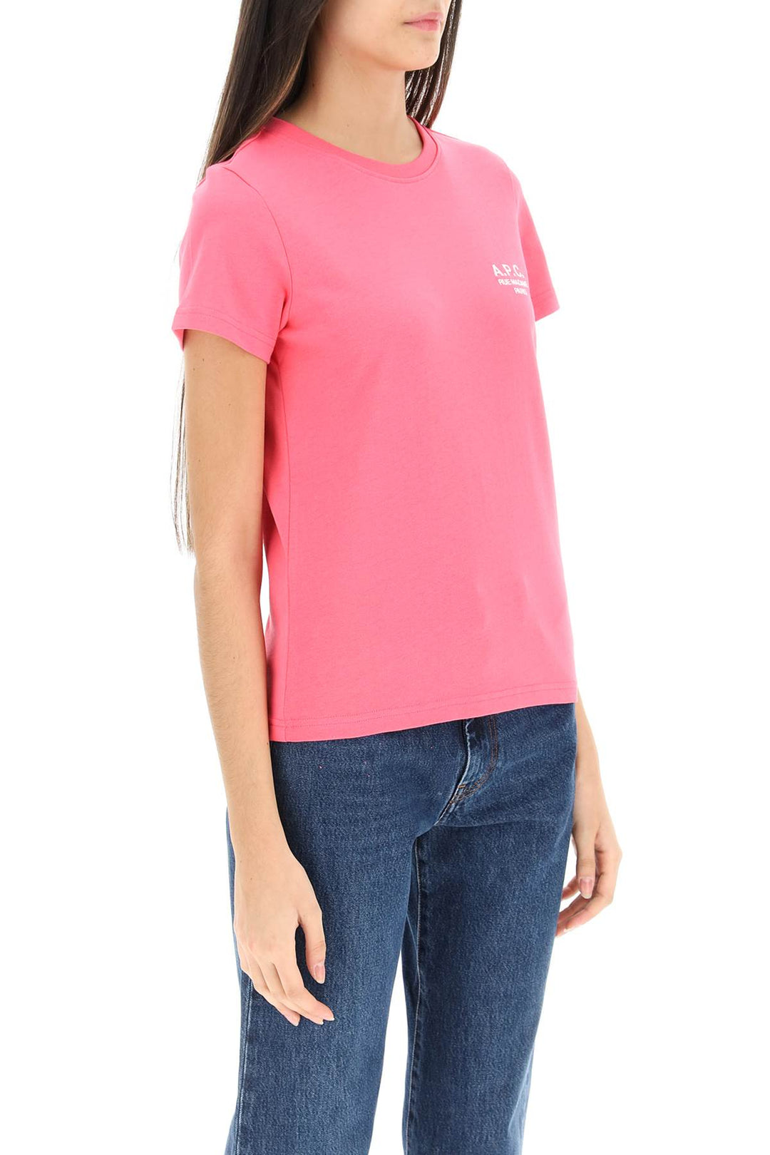 'New Denise' T Shirt With Logo Embroidery - A.P.C. - Women