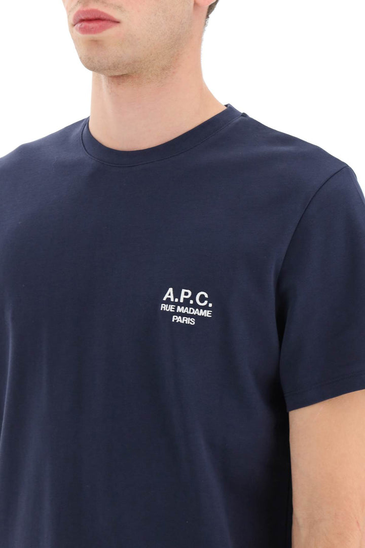 Logo Embroidery T Shirt - A.P.C. - Men