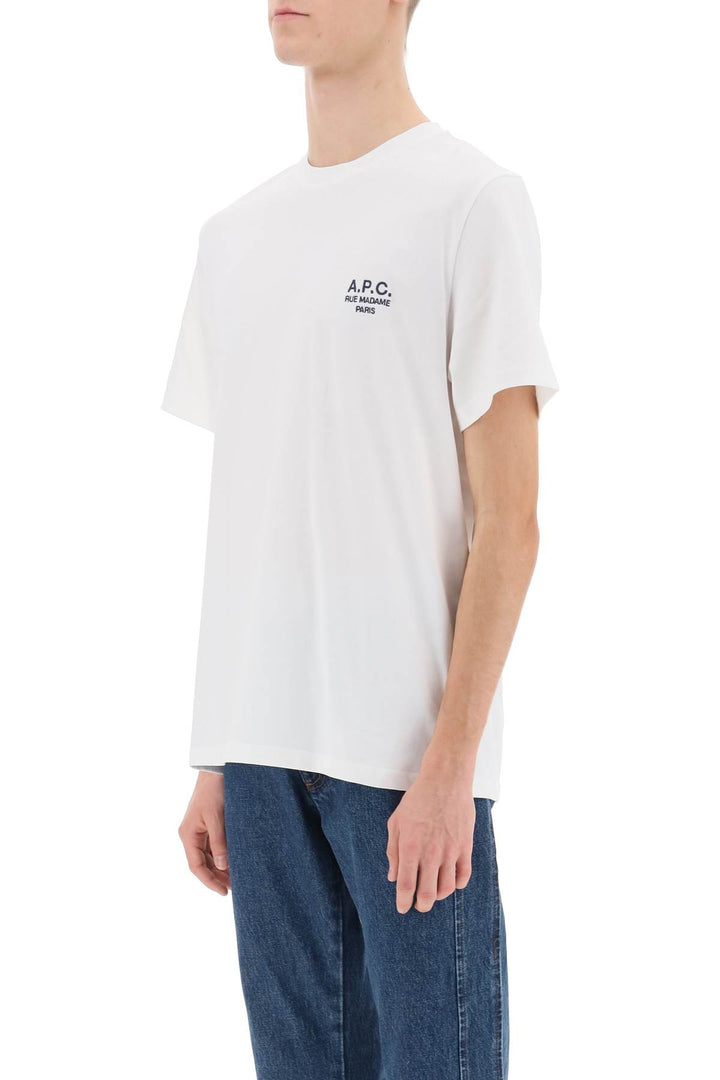 Raymond T Shirt With Logo Embroidery - A.P.C. - Men