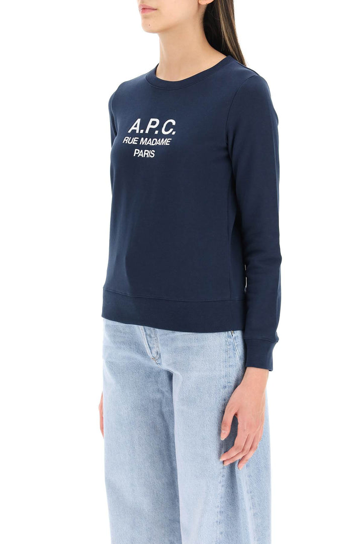 Tina Sweatshirt With Embroidered Logo - A.P.C. - Women