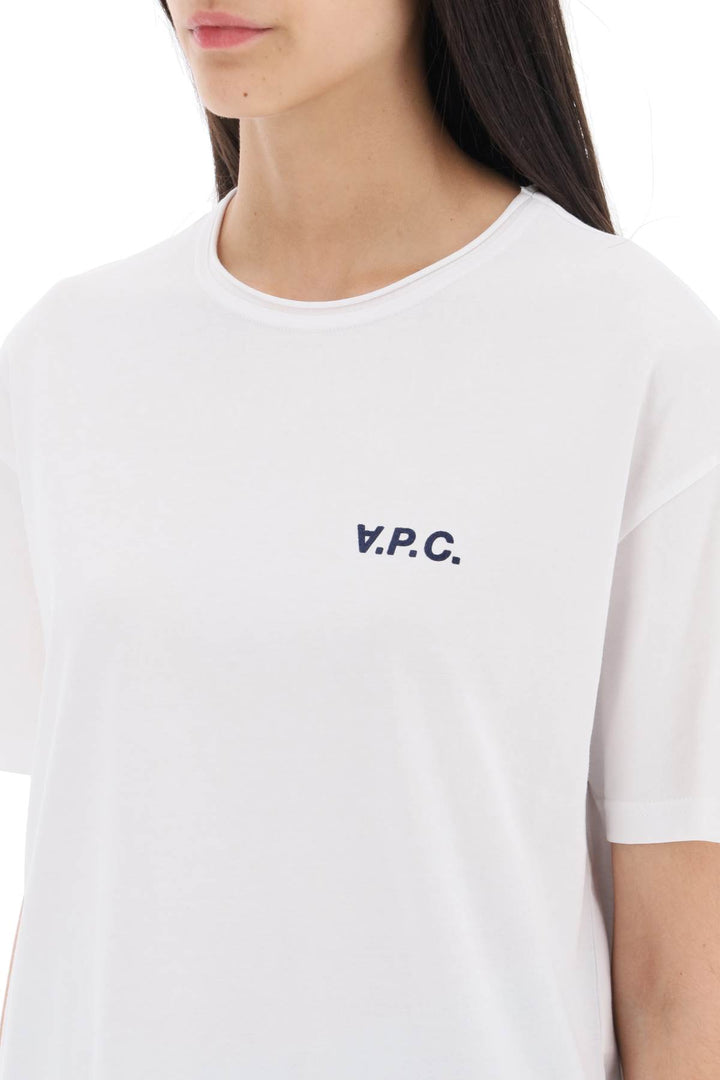 'Carol' Boxy T Shirt With Logo Print - A.P.C. - Women