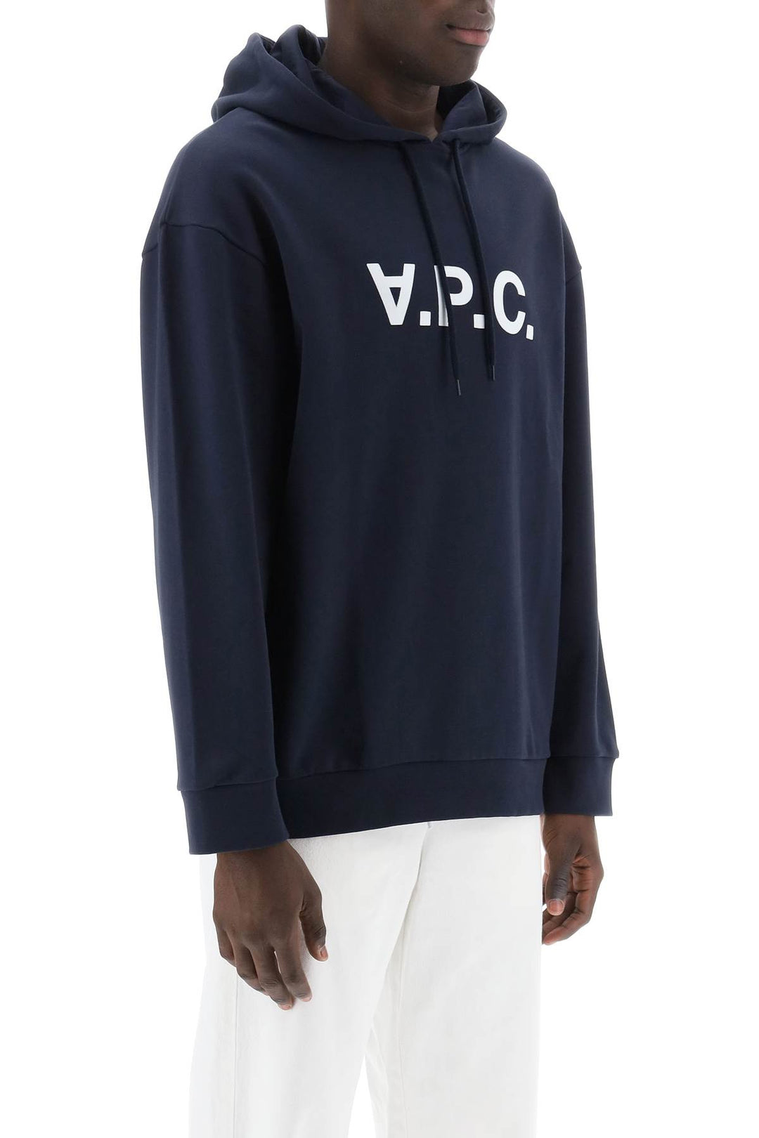 Milo Hoodie With Flocked Logo Print - A.P.C. - Men