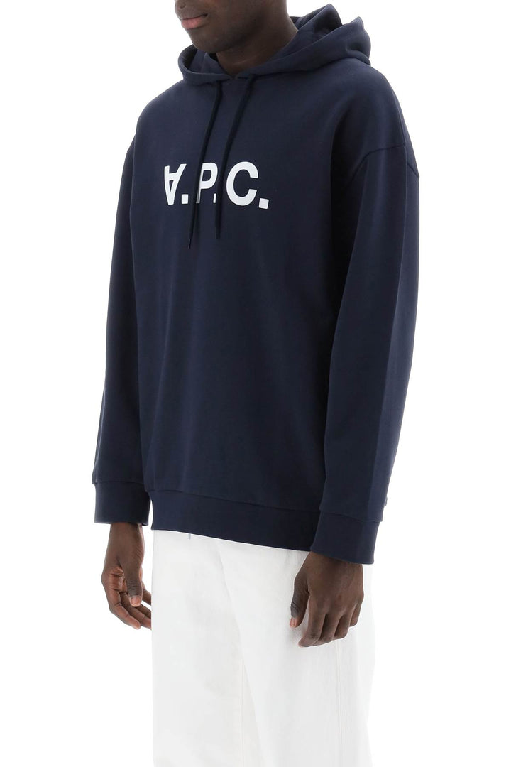 Milo Hoodie With Flocked Logo Print - A.P.C. - Men