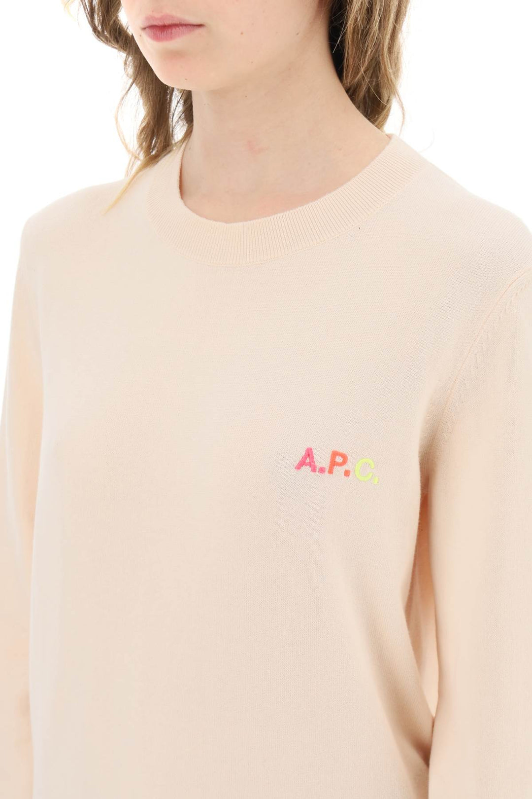 'Vera' Pullover With Logo Embroidery Detail - A.P.C. - Women