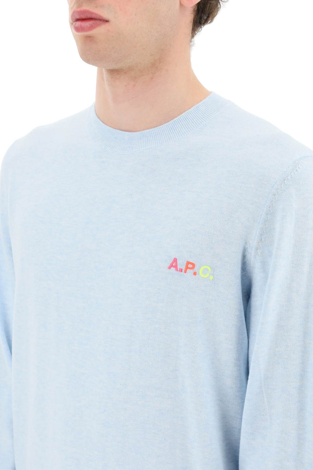 'Martin' Pullover With Logo Embroidery Detail - A.P.C. - Men