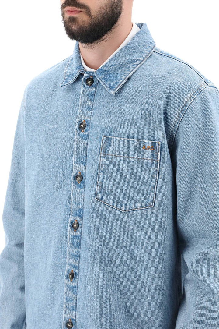 Vittorio Brodee Poitrine Denim Overshirt - A.P.C. - Men