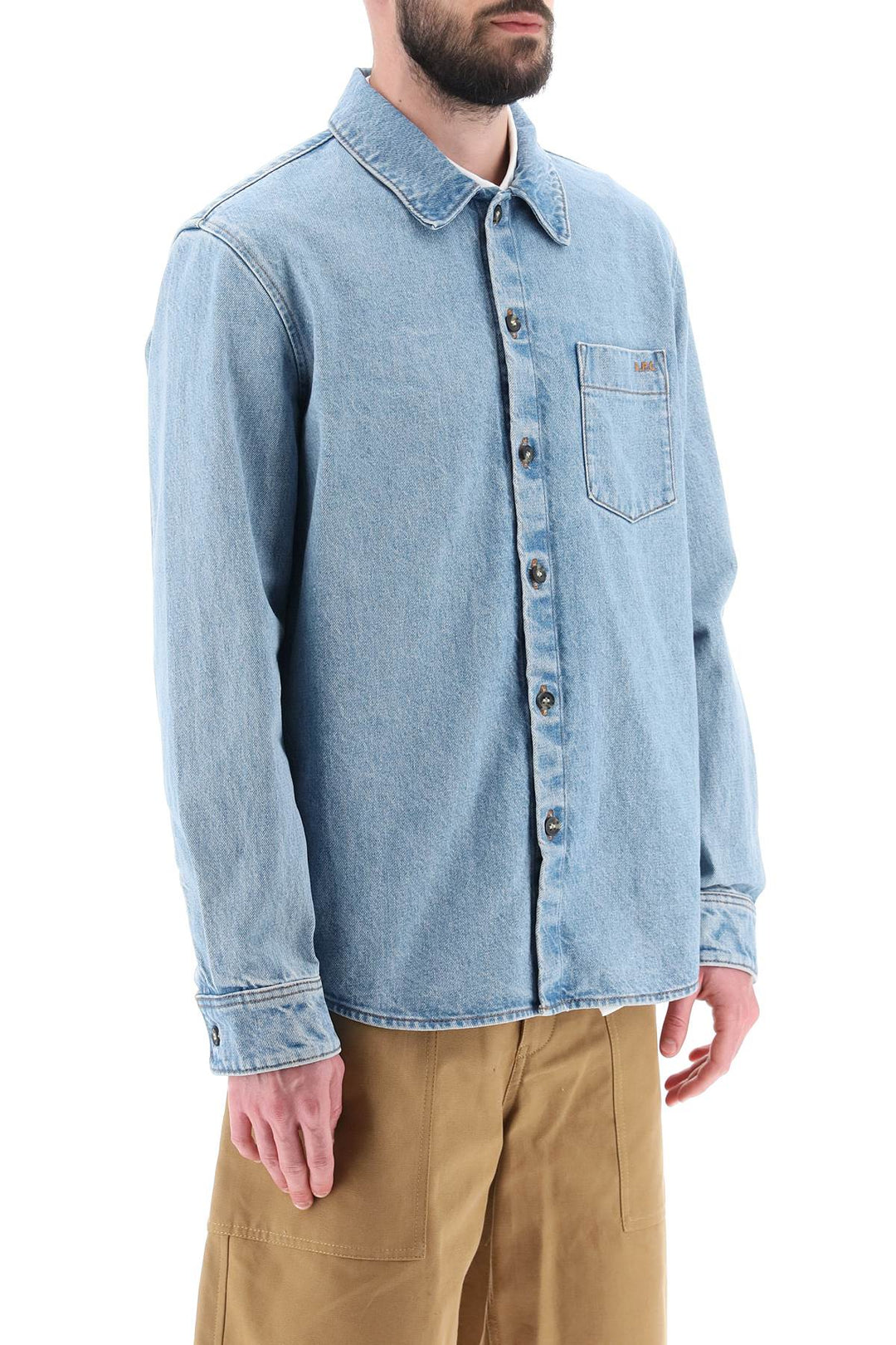 Vittorio Brodee Poitrine Denim Overshirt - A.P.C. - Men