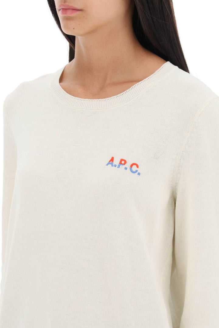 'Albane' Crew Neck Cotton Sweater - A.P.C. - Women