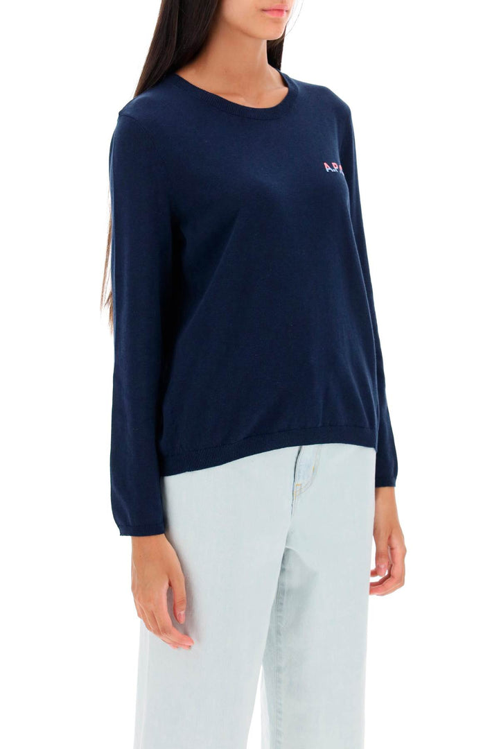 'Albane' Crew Neck Cotton Sweater - A.P.C. - Women