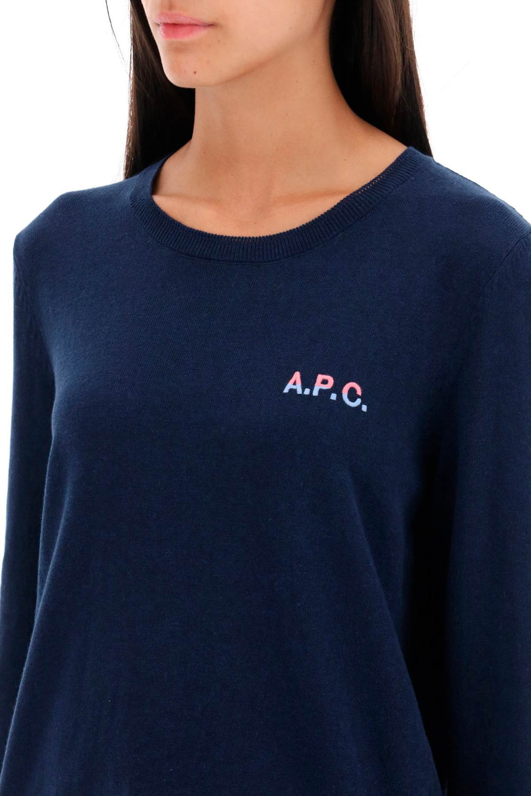 'Albane' Crew Neck Cotton Sweater - A.P.C. - Women