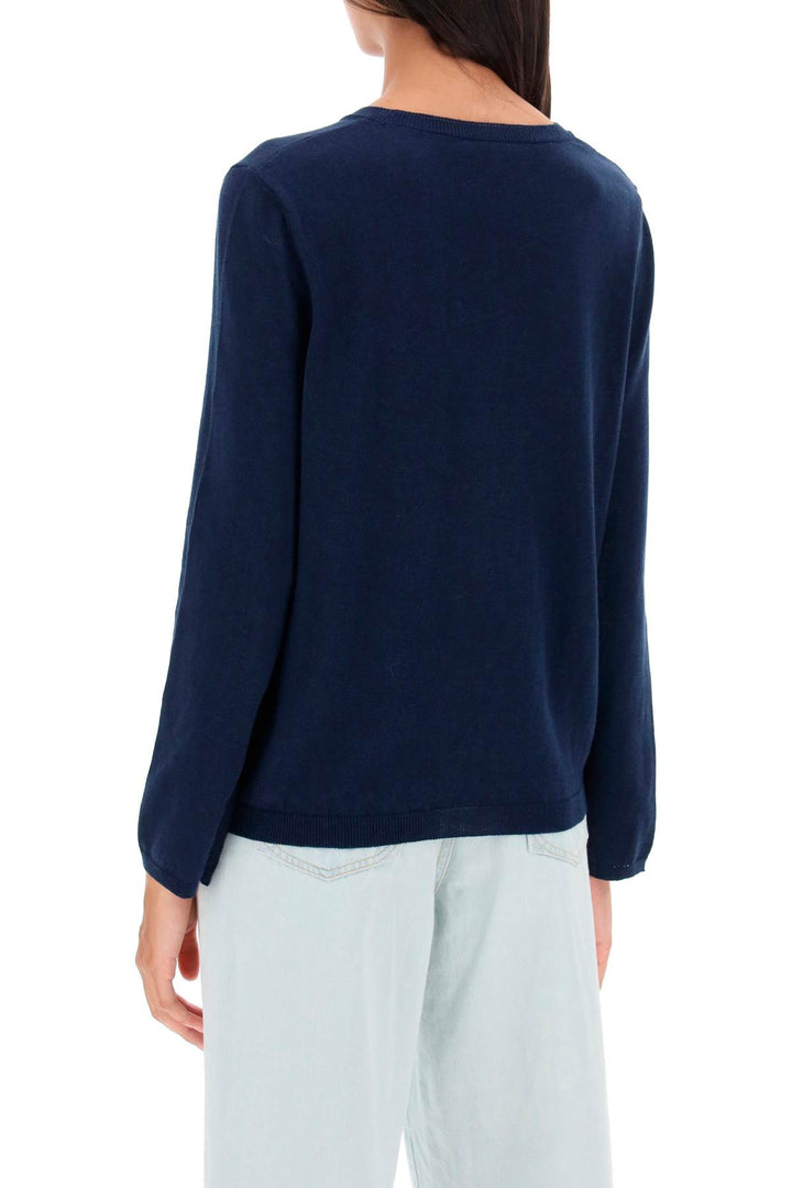 'Albane' Crew Neck Cotton Sweater - A.P.C. - Women