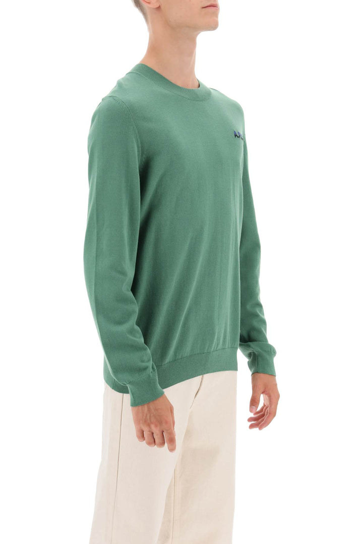 Crew Neck Cotton Sweater - A.P.C. - Men