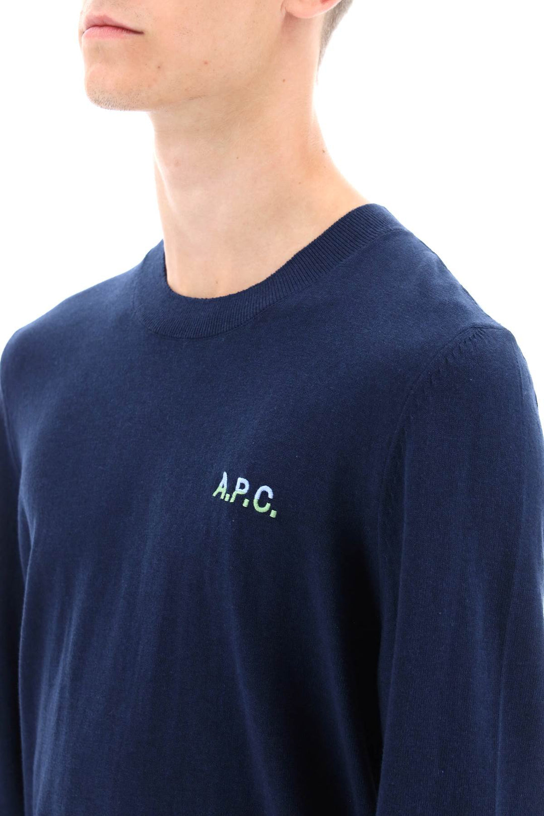 Crew Neck Cotton Sweater - A.P.C. - Men