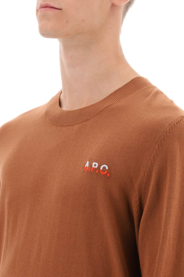 Crew Neck Cotton Sweater - A.P.C. - Men