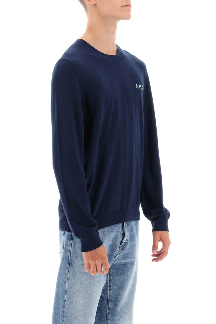 Crew Neck Cotton Sweater - A.P.C. - Men