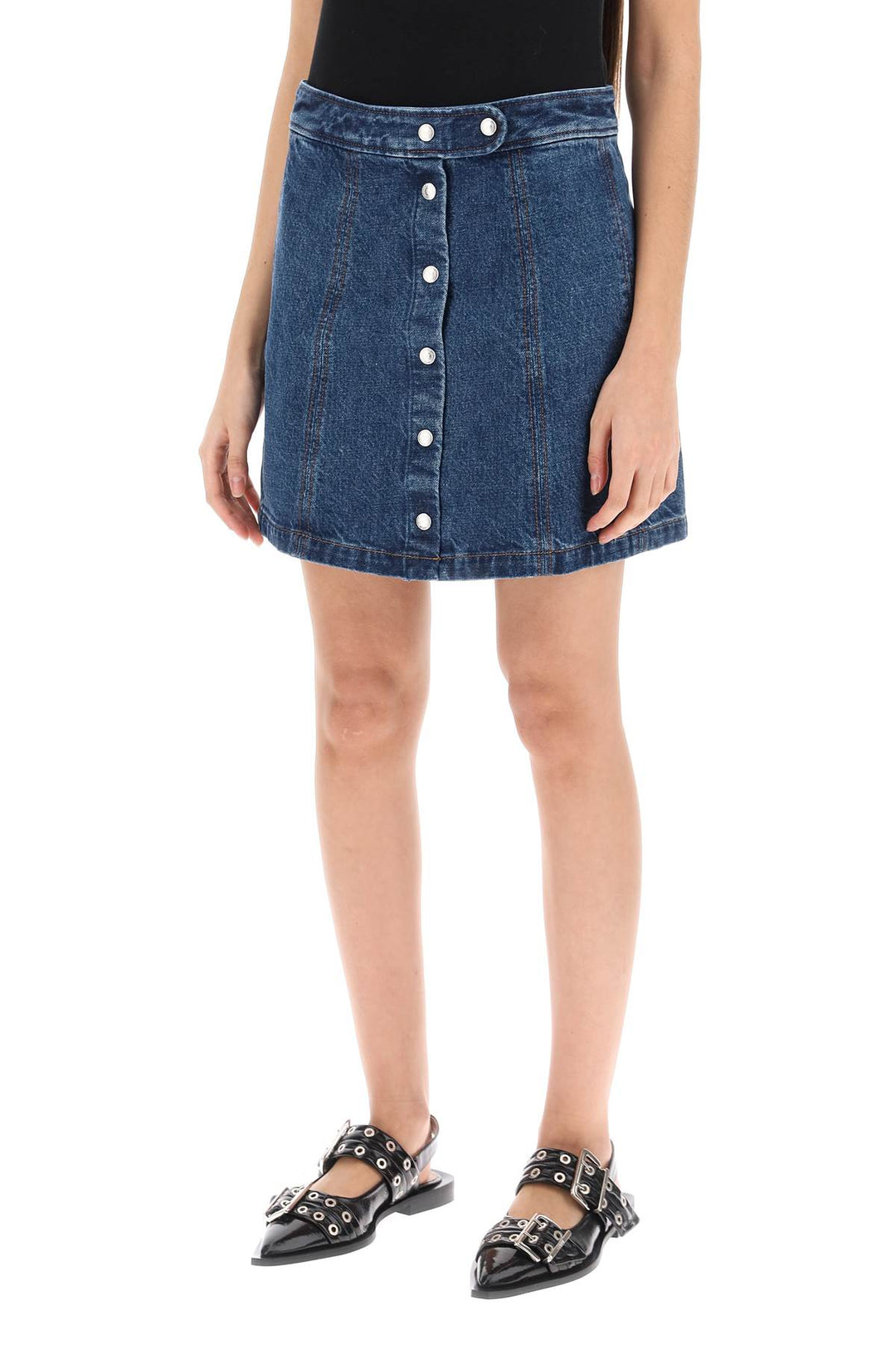 Poppy Denim Mini Skirt - A.P.C. - Women