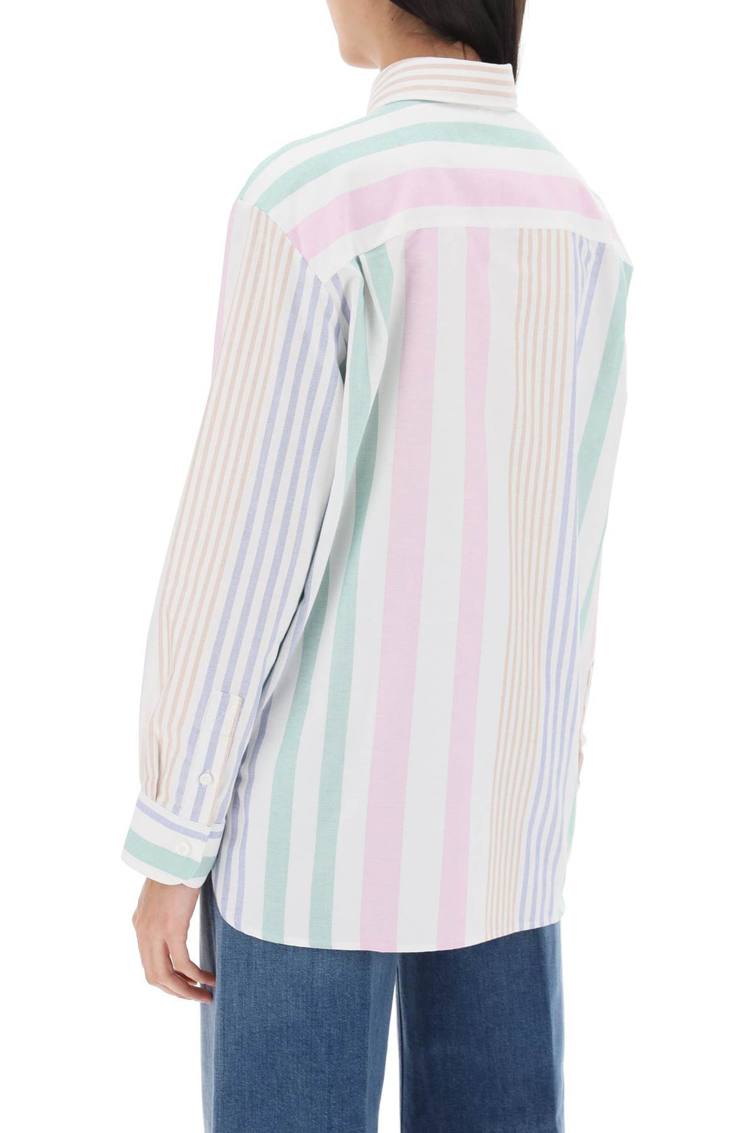 Sela Striped Oxford Shirt - A.P.C. - Women