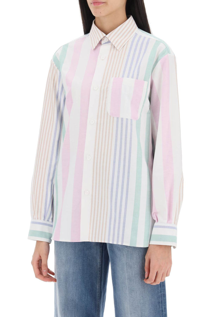 Sela Striped Oxford Shirt - A.P.C. - Women