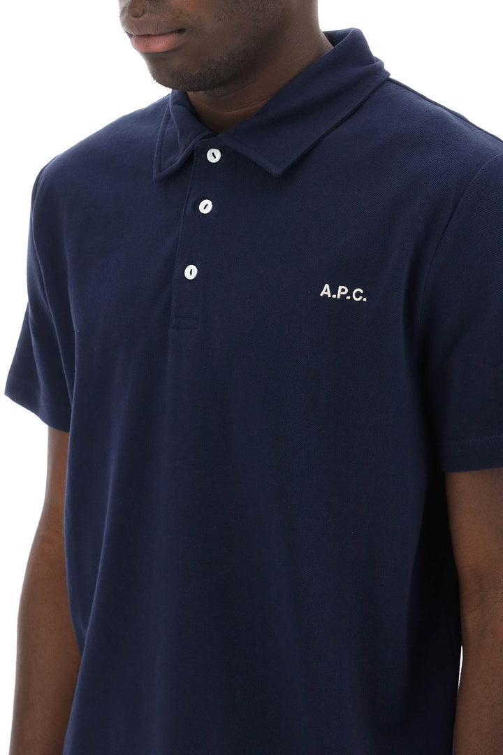 Carter Polo Shirt With Logo Embroidery - A.P.C. - Men