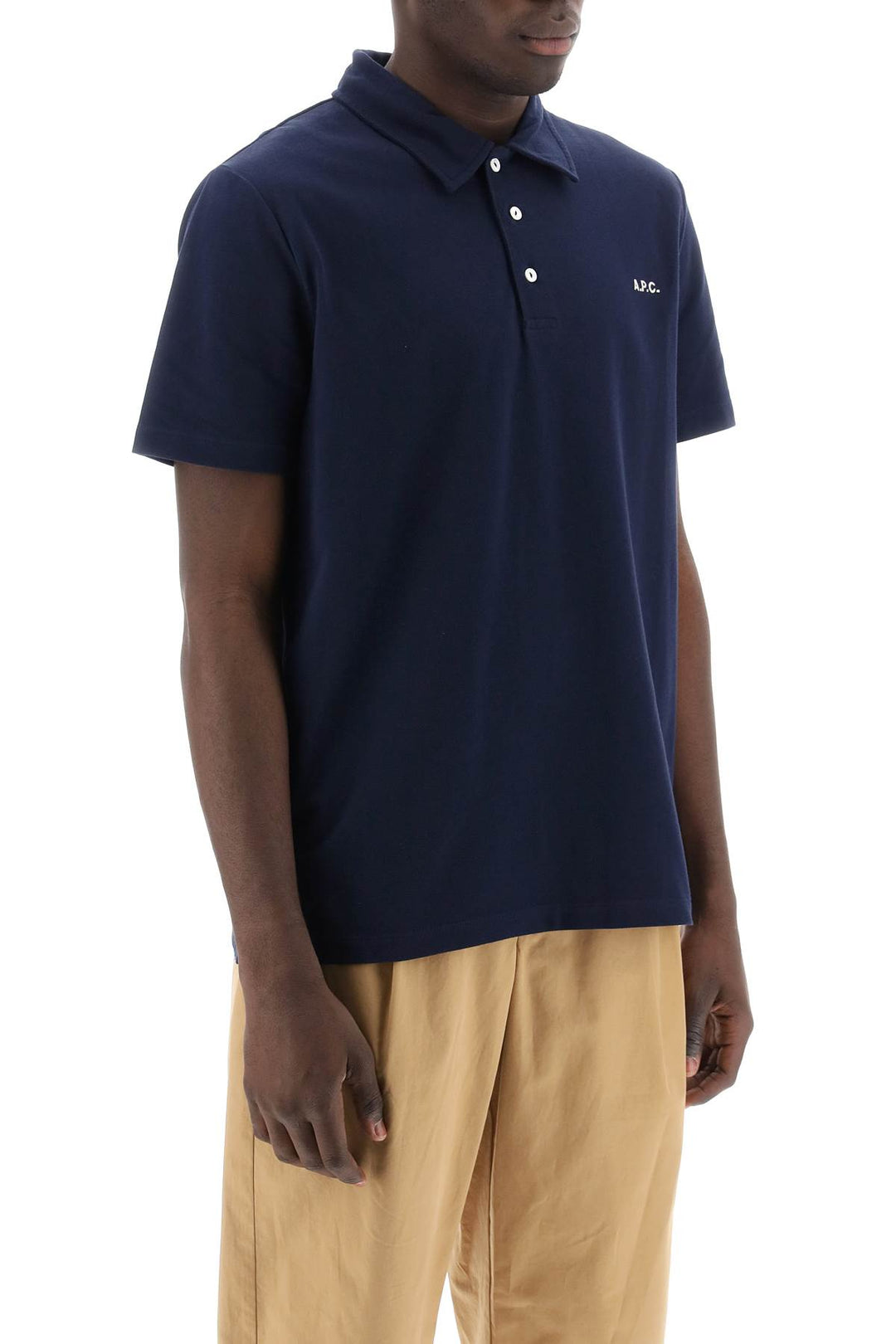 Carter Polo Shirt With Logo Embroidery - A.P.C. - Men