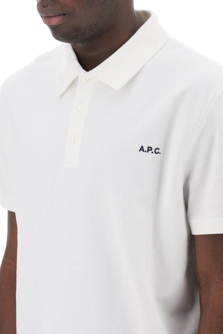 Carter Polo Shirt With Logo Embroidery - A.P.C. - Men