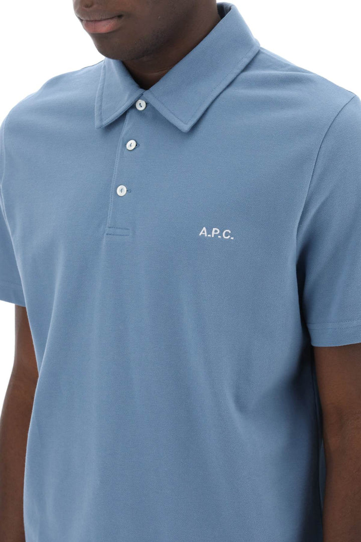 Austin Polo Shirt With Logo Embroidery - A.P.C. - Men