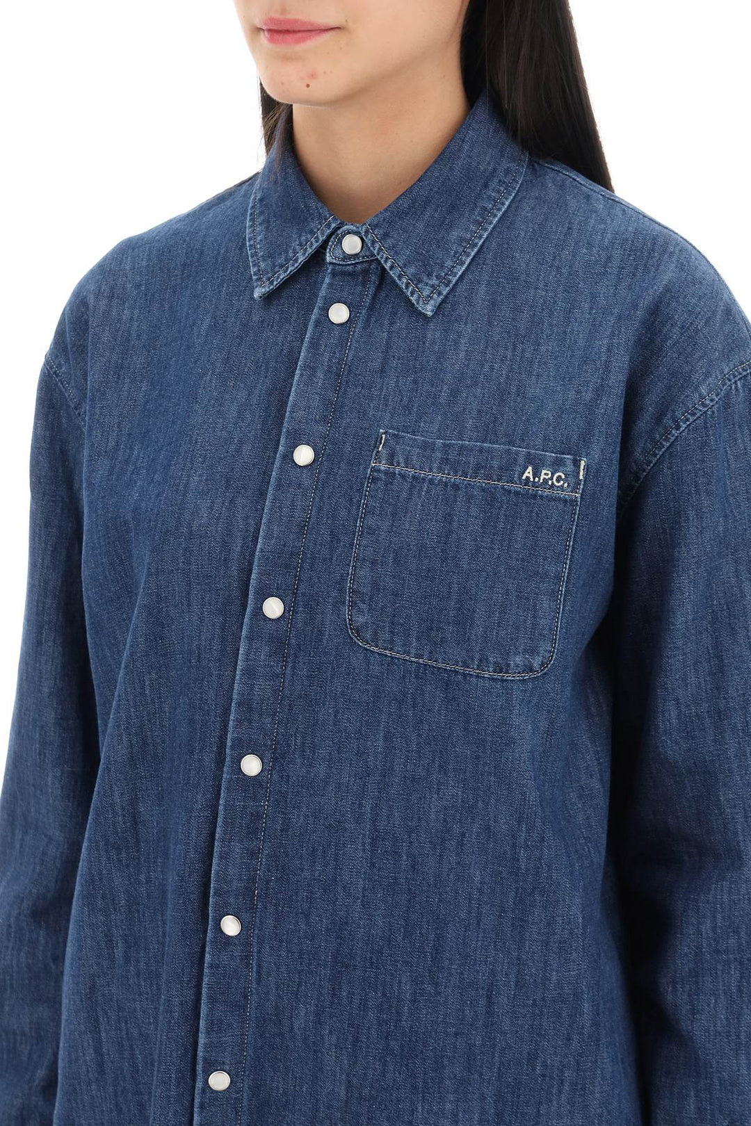 Denim Brodee Boyfriend Shirt - A.P.C. - Women