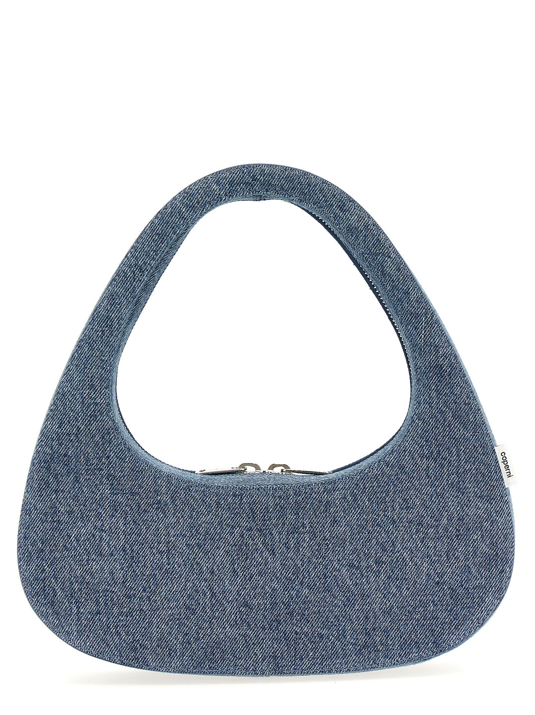 Denim Baguette Swipe Bag Hand Bags Blue