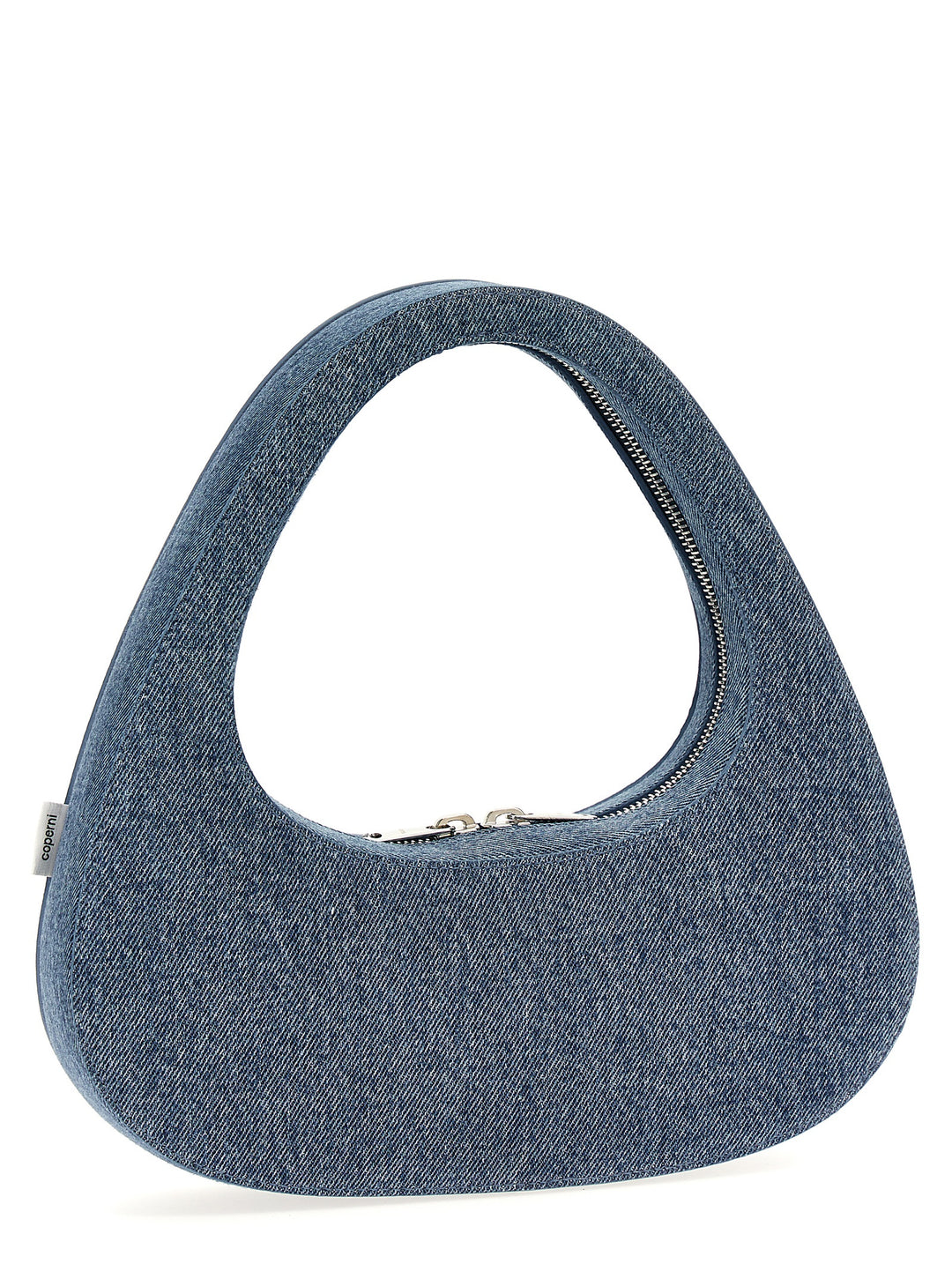 Denim Baguette Swipe Bag Hand Bags Blue