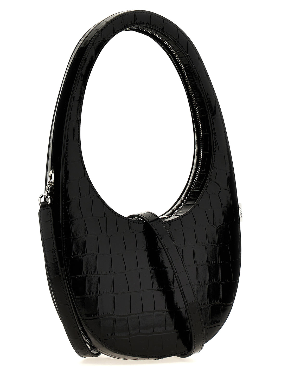 Croco Swipe Bag Crossbody Bags Black