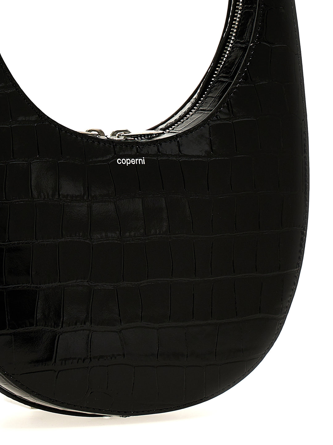 Croco Swipe Bag Crossbody Bags Black